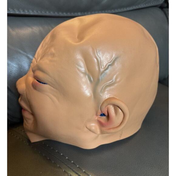 -HALLOWEEN MASK COSTUME Adult Crying Baby - Picture 4 of 5